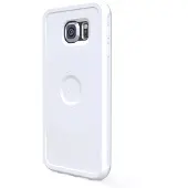 Exelium - Magnetized Protective Case For Wireless Charging - Galaxy S6 - White