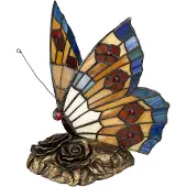 QUOIZEL Tiffany Lampes Animal Lampe de table en bronze QZ-OBUTTERFLY-TL