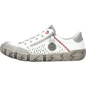 Rieker Chaussure de sport à lacets gris / rouge / blanc