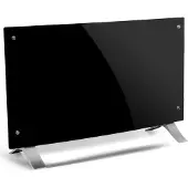 Klarstein Radiateur Electrique à Faible Consommation d'Energie, 2000W Chauffage Electrique d'Intérieur avec Thermostat, Portable, Chauffage Mural, Chauffage d'Appoint, Radiateurs, Pieds en Aluminium