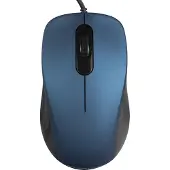 Modecom Souris optique MC-M10S, bleue, 1000 DPI, boutons silencieux, ergonomique, USB, adaptée aux droitiers et aux gauchers, idéale pour les ordinateurs portables et les ordinateurs de bureau