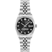 Philipp Plein Montre à affichage analogique noir / argent