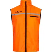 Zeus Hommes Gilet running réfléchissant orange