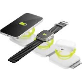 Goobay 65312 3-in-1 Induktive Ladestation weiß, 15 Watt