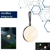 Nordlux Lampe de table élégante Bring To-Go noir Ø 16cm