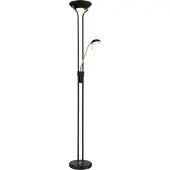Globo - lampadaire - Leonas - noir - métal - Ø 26cm - LED - 59020B