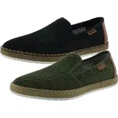 Rieker Herren Schuhe Halbschuhe Slipper B5276, Taille:43 EU, Couleur:Noir