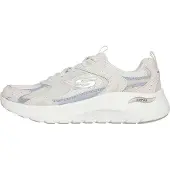 SKECHERS Sneakers 150332-NAT in Natural Leather/Mesh/Gray Trim color size 39