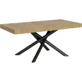 Itamoby - Table extensible 180/440x90 cm Famas chêne nature pieds anthracite