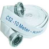 GEKA Tuyau plat de chantier Karasto avec raccord B 75 mm 20 mètres (20 m)