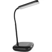 Emos Lampe de table LED MOLLY 12W, luminosité 650lm, dimmable, nast. couleur claire, bras de lampe flexible, 1.5m de câble + adaptateur, noir, Z7638B
