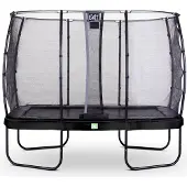 Exit Elegant Trampoline 214x366cm – avec Filet de sécurité – Rectangulaire – Noir
