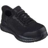 SKECHERS Baskets de travail pour homme TILIDO - FLETCHIT SLIP-INS 200206EC BLK noir, pointure : 45 EU
