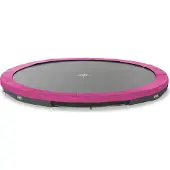 Exit Silhouette Trampoline Sportive ø427cm – Enterré – Trampoline Enterrée – Rond – pour Enfants – Rose