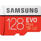 Samsung micro SDXC EVO+ 128 Go 100 Mo/s CL 10 + adaptateur SD