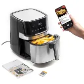 InnovaGoods Friteuse à air Fryinn Pro 5500 Noir 1700 W 5,5 L Acier inoxydable
