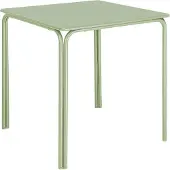 Bolero Table carrée en acier Adeline 700 mm vert clair