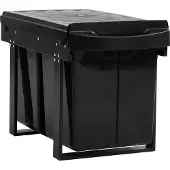 vidaXL Collecteur de déchets Soft-Close 48 L