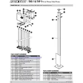 Park Tool Thp-1 Mounting Post Workstand Noir