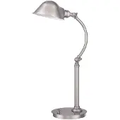 Elstead Lighting Thompson LED Lampe de table simple nickel brossé