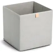 Zeller Boîte de rangement STORAGE, 32 × 32 × 32 cm, gris