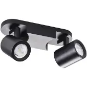 Kanlux S.A. LED GU10 Spot de plafond mural noir - double pour 2 LED GU10 Spots