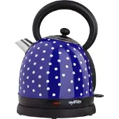 Grafner Bouilloire rétro en acier inoxydable de différentes couleurs, Bouilloire électrique, Bleu