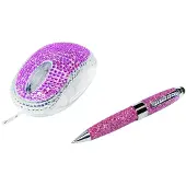 Logilink Designset de souris avec strass et stylet scintillant (1 blister)