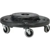 Rubbermaid Poubelle Brute, 166,5 l, ronde, anti-UV, L 612 x l 717 x H 796 mm, polyéthylène, noir