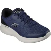 SKECHERS Baskets basses bleu foncé / noir / blanc