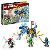 LEGO 71800 NINJAGO Nya Water Dragon EVO, Jouet d'action dragon fabuleux avec les mini-figurines Nya & Lloyd, cadeau pour filles et garçons de 6 ans et plus
