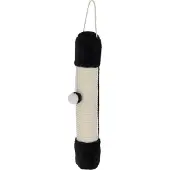 Kerbl Griffoir en sisal doux pour chat, suspendu, 54 cm, noir et blanc,