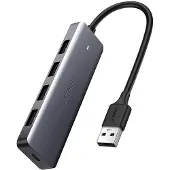 UGREEN Splitter Usb Hub - 4X Usb 3.2 Gen 1 avec port d'alimentation Micro Usb Gris (Cm219 50985)