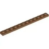 LEGO 1x12 plaques 60479 - 10 pièces Nougat moyen