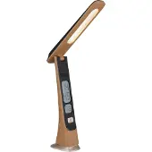 Globo Lampe de bureau Averie en bois avec horloge