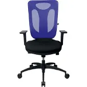 Topstar Chaise de bureau "Net Pro 100", noir/bleu (45 - 55 cm)