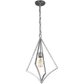 Elstead Lighting Suspension Nico, chrome poli, 1xE27x60W, métal, dimensions : 226,4 x 35,3 x 35,3 cm, IP20, Feiss