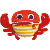 Schmidt Spiele Sorgenfresser Crabbi klein, Edition Ahoi, peluche, doudou, animal en peluche, 23.5 cm, 42639
