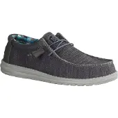 HEY DUDE Chaussons de ville pour hommes Wally Sox, couleur gris, style décontracté