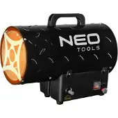 Neo Tools Appareil de chauffage à gaz 15kW, pression 0,7 bar, consommation de combustible 1,09 kg/h, débit d'air 580 m3/h, régulateur de pression, tuyau 1,5m, allumage piézoélectrique