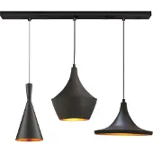 Bamyum Magna Pendelleuchte Schwarz 3 Flammige (E27)