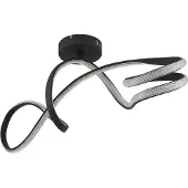 Globo Lighting Plafonnier métal noir mat, LED