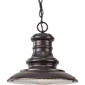 Elstead Lighting Lampe d'extérieur suspendue classique brun foncé E27 60W Redding Station Feiss