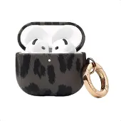 Selencia Coque Sabi motif panthère pour Apple AirPods 5 / 4 - Midnight Black