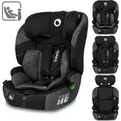 Lionelo Levi One i-Size Siège auto, dernière norme de sécurité R129 i-Size, ajustement universel, s'adapte à toutes les voitures - Noir