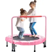 Vevor Trampoline d'extérieur pour enfants VEVOR Trampoline pliable 91,44 cm Trampoline de jardin pour jeunes enfants, cadeau d'anniversaire pour les enfants à partir de 3 ans Charge maximale de 100 kg Rouge