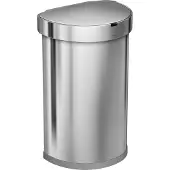 Simplehuman Semi Round Sensor Liner Pocket 45 litres Inox