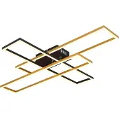 Globo Lighting Plafonnier métal noir mat, LED