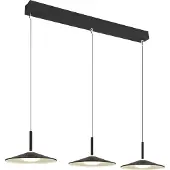 Globo Suspension design Lampone 3 lumières noir