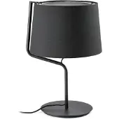 Faro Berni lampe de table noire à 1 lumière